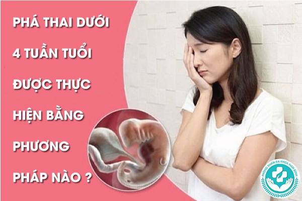 phá thai dưới 4 tuần