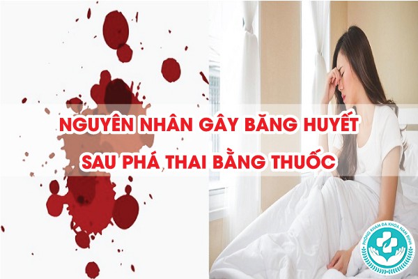 băng huyết sau phá thai bằng thuốc