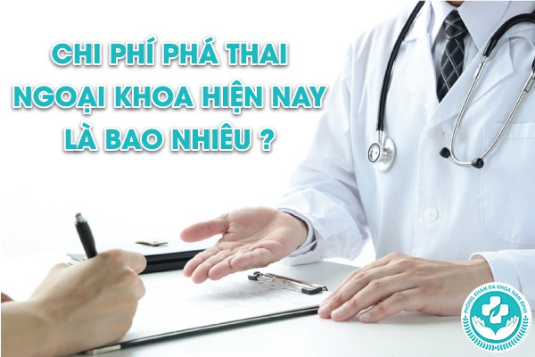 chi phí phá thai ngoại khoa