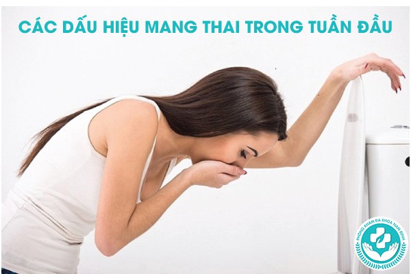 dấu hiệu mang thai trong tuần đầu