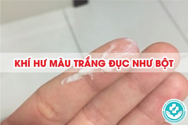 khí hư màu trắng đục như bột