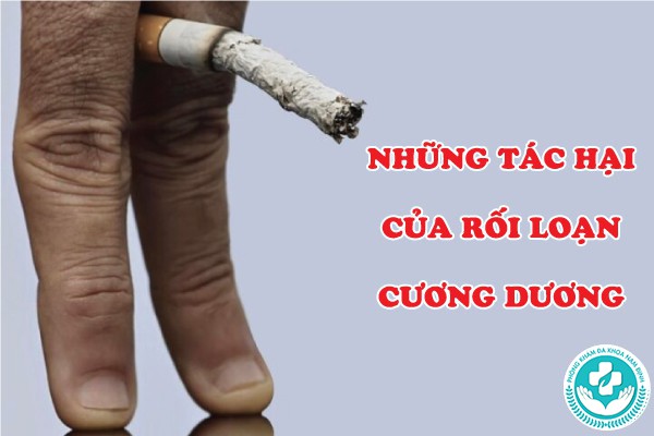 tác hại của rối loạn cương dương